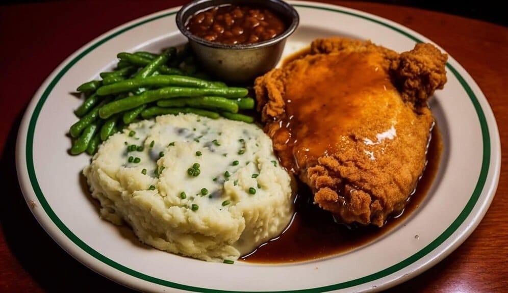 chicken and mashed potatoes